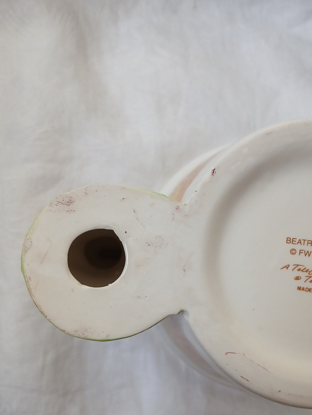 Telaflora Beatrix Potter Peter Rabbit Spring Flowerpot Ceramic Planter 1997 - Picture 9 of 10